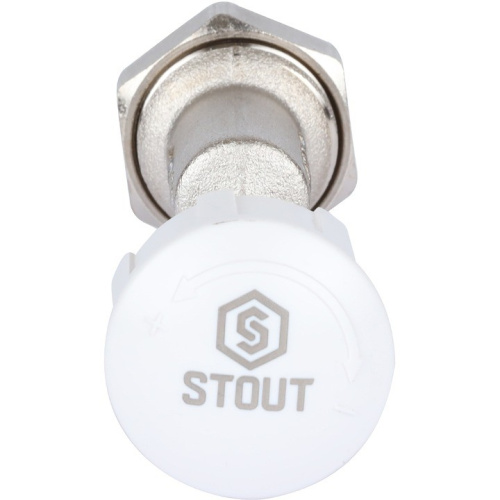Клапан термостатический осевой (подключение ЕК) 1/2" х 3/4"ЕК SVT-0005-100015 STOUT 