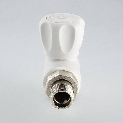 Кран PPR для подключения радиатора угловой 25х3/4" VALTEC (шаровый) полипропиленовый VTp.718.0.02505