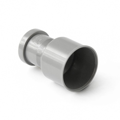 Переход канализационный на чугун DN  110мм полипропиленовый, серый Синикон