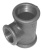 Тройник переходной черный Ø 1''x1/2"х1" ДУ (25х15х25) чугунный