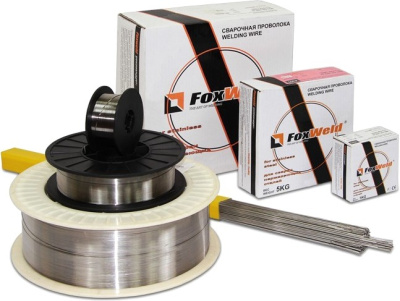 Проволока Foxweld ER- 308LSi  д.0,8 мм (1,0 кг)   Для  нержавеющей стали 1593 (Св-04Х19Н9) 