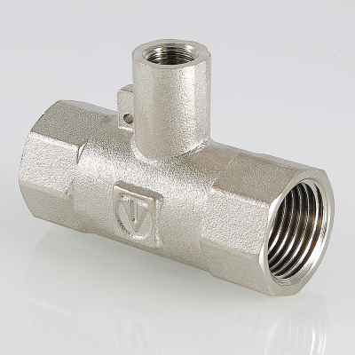 Тройник под датчик теплосчётчика, 1/2"х M10 х1/2" вн.-вн.-вн.                  VALTEC VTr.250.N.0004