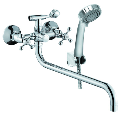 CLS2600 Смеситель KÖNNER CLASSIC для ванны с длинным изливом с аксессуарами