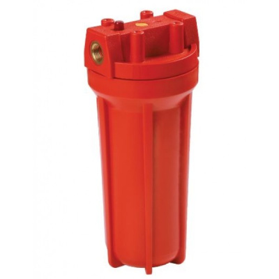 Корпус фильтра бытового для горячей воды ОРАНЖЕВЫЙ 10 SL 1/2"      Резьба внутренняя внутренняя