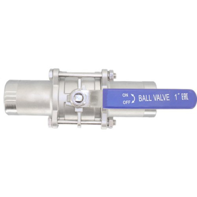 Кран шаровый приварной под привод, 2,1/2" (DN65), AISI304 (CF8), PN16