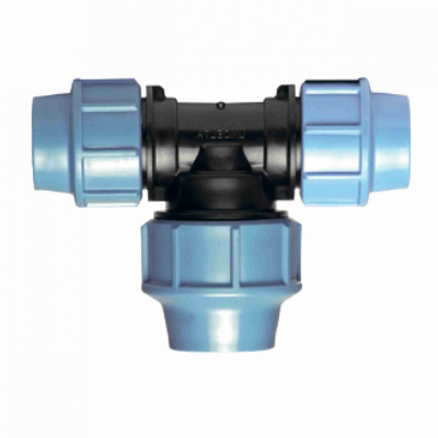 Тройник редукционный 20 х 25 х 20 PN16 UNIDELTA компрессионный