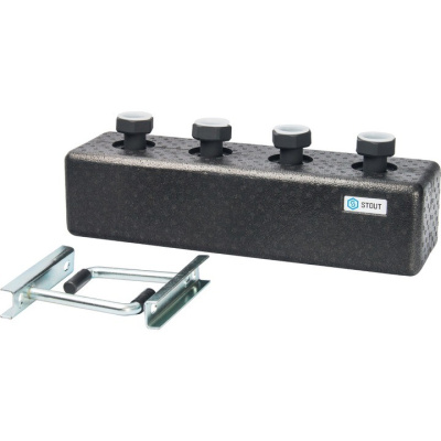 Стальной распределительный коллектор  2 отопительных контура DN 25 в изоляции SDG-0016-004002 STOUT