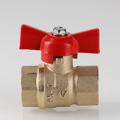 Кран шар. СТАНДАРТ, рукоятка бабочка 3/4", вн.-вн. (PN40) VALTEC VT.122.GN.05