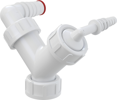 Колено с двумя штуцерами G1"/8-23 P149Z ALCAPLAST с обратными клапанами 