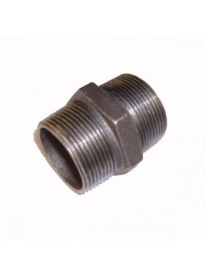 Ниппель черный чугунный Ø 1/4'' резьба - Ду (8 мм условного прохода трубы)        