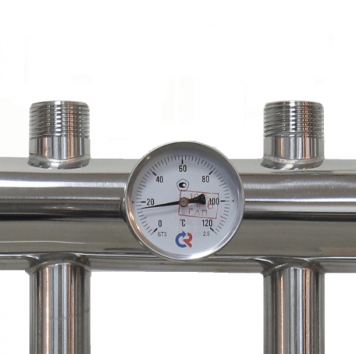 Коллектор с гидрострелкой 85 кВт 6 контуров 1,1/4х1 GSK 32-5.1 AISI 304 ПроксиТерм