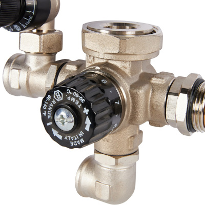 Насосно-смесительный узел с термостатическим клапаном и байпасом, без насоса SDG-0120-002000 STOUT