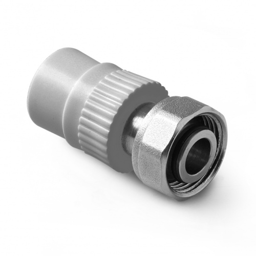 Евроконус Серый  20 * 3/4" Внут. резьба   PP-R Серая PA75010PG полипропиленовый (фитинг) PRO AQUA