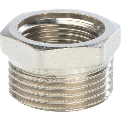 Фитинг STOUT Футорка 1/2 x 1/4   SFT-0029-001214 наружная - внутренняя резьба латунь никелированная