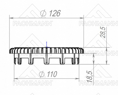 Листвоуловитель плоский для балконных воронок серии 310,510,520