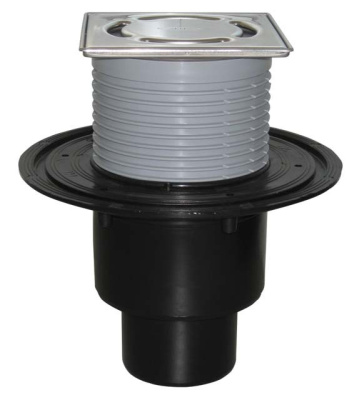 HL 310Npr-3000 DN 50/75/110 Трап с подрамником из нержавеющей стали; решетка 115х115 