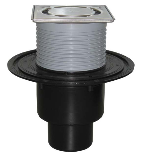 HL 310Npr-3000 DN 50/75/110 Трап с подрамником из нержавеющей стали; решетка 115х115 