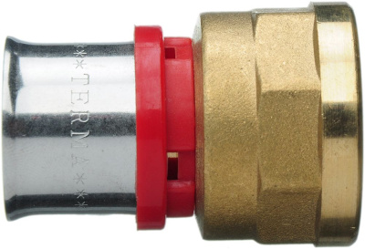 Пресс фитинг для металлопластиковой трубы Соединение  26 x 1" Внутренняя резьба TeRma (TRm)