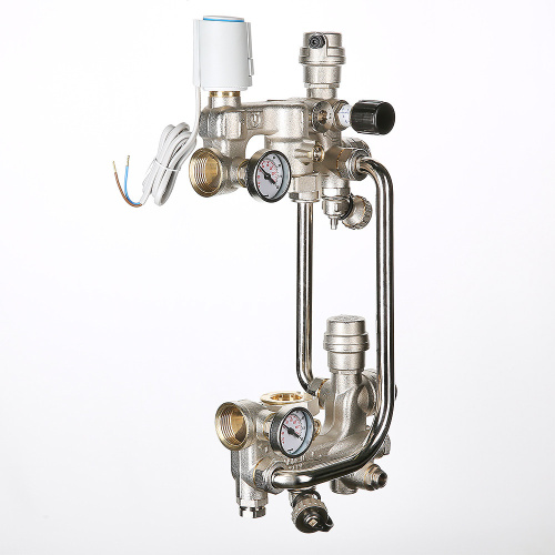 Насосно-смесительный узел с сервоприводом, без насоса, монтажная длина насоса 180 мм (M) VALTEC