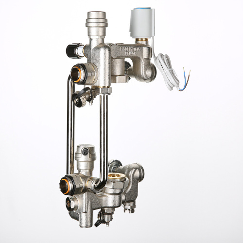 Насосно-смесительный узел с сервоприводом, без насоса, монтажная длина насоса 180 мм (M) VALTEC