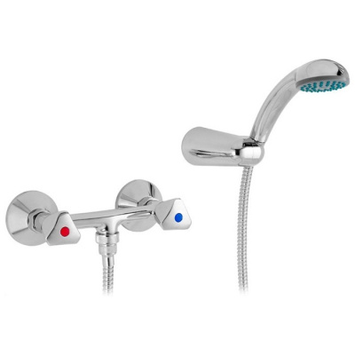 402 KR (METAL)  Смеситель для душевой кабины без излива. держ. душа с классической кран-буксой MOFEM