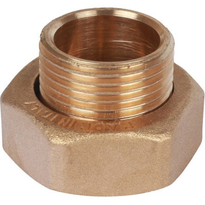 Штуцер с накидной гайкой 1/2x3/4 (нар-внутр. резьба) под плоскую прокладку SVM-0071-001520 STOUT