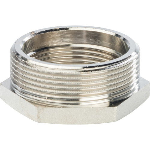 Фитинг STOUT Футорка 2 x 1,1/2  SFT-0029-002112 наружная - внутренняя резьба латунь никелированная