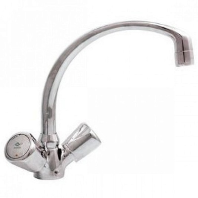 106 DIAMANT ECO  Смеситель для мойки, излив 180 мм.с классической кран-буксой MOFEM