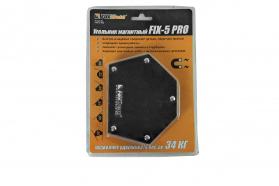 Угольник магнитный  FIX-5Pro (30/45/60/75/90/135 град, до 34 кг) FoxWeld