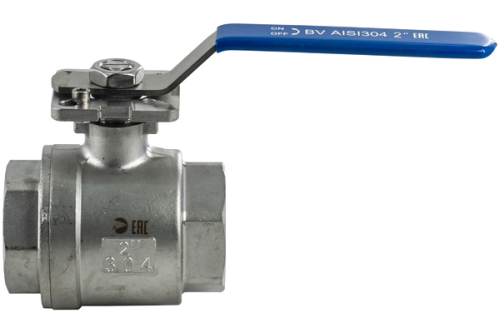 Кран шаровый  вр/вр под привод 1/2" Ду 15 PN64 AISI 304 нержавеющей стали