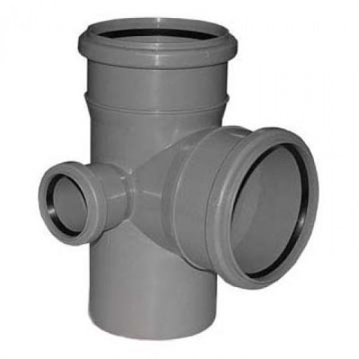 Крестовина DN 110/50 x Двухплоскостная - ЛЕВАЯ HTDA Ostendorf  (Цвет Серый)    