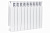 Радиатор алюминиевый TENRAD 500/100 12-секций TNRD.51/12