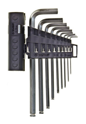 Набор имбусовых ключей ЗУБР ЭКСПЕРТ HEX 9 шт.уп.