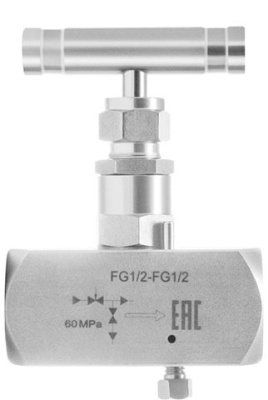 Игольчатый клапан 60 МПа  Внутренняя резьба G1/2 нержавеющая сталь