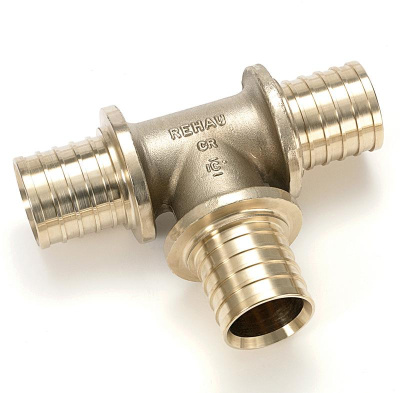 Тройник  DN 63 х 40 х 63  редуцированный RAUTITAN RX Бронза REHAU