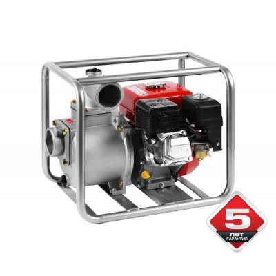 Мотопомпа бензиновая ЗУБР 1600 л/мин, выс.подачи 28м,бак 6л,штуцер 100 мм.