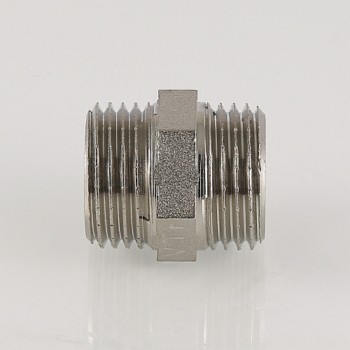 Ниппель 2" нар.-нар. латунный никелированный фитинг                            VALTEC VTr.582.N.0009