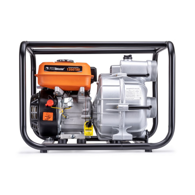 Мотопомпа бензиновая FoxWeld 1350Т80 для грязной воды