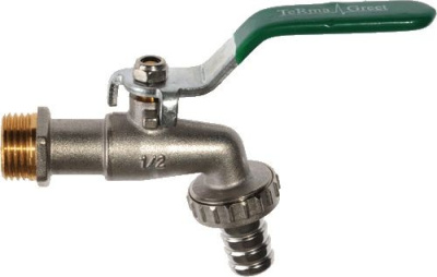 Кран шаровый поливочный TERMA-R-CB, рукоятка рычаг    1/2" Внутренняя-Наружная резьба