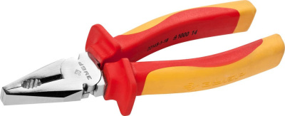 Плоскогубцы комбинированные 160 мм  "ПРОФИЭЛЕКТРИК" ЗУБР до 1000В  