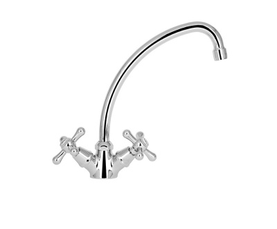 105 TREFF CER  Смеситель для мойки, излив 200 мм. с керамической кран-буксойMOFEM