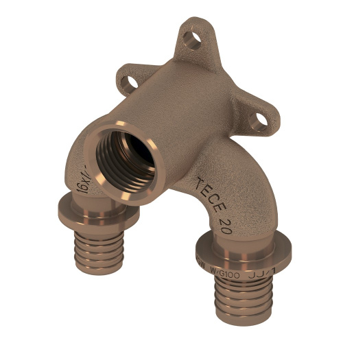 TECEflex Водорозетка проходная, закругленная 20 х 1/2'' х 16 708607