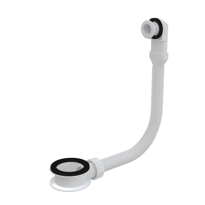 Слив перелив для умывальника, белый  ALCAPLAST A328B