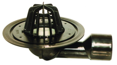 Кровельная воронка HL80.3H  DN50/75, с полимербитумным полотном 420мм