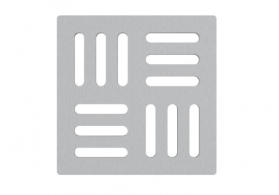 Решетка 102x102 мм для сливных трапов из нержавеющей стали MPV011 Alcaplast