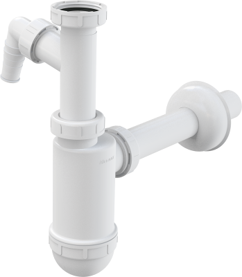Сифон для умывальника А430Р ALCAPLAST, DN32 , со штуцером и накидной гайкой 5/4