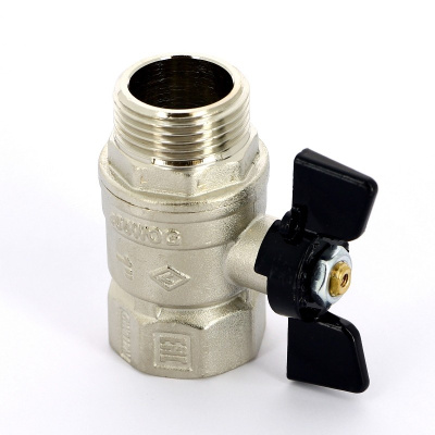 607 Кран шаровый бабочка 3/4'' внутренняя-наружная резьба  BUGATTI  ARIZONA 