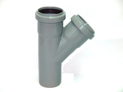 Тройник DN 50x45мм  HTEA Ostendorf (Цвет Серый)        112200