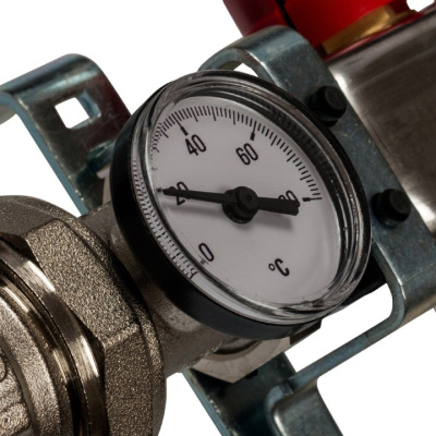 Комплект коллекторный блок с расходомерами STOUT 1"х 10 вых x 3/4" SMS 0907 000010 нерж. сталь