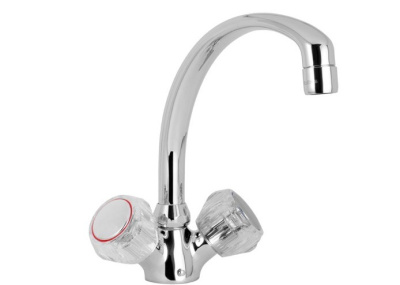 106 PRIMULA  Смеситель для мойки, излив 180 мм.с классической кран-буксой MOFEM